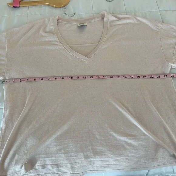 Wrap London Soft Pink V-Neck Tee Organic Cotton 💕 - Picture 7 of 7